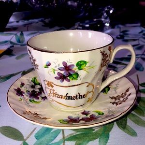 Vintage H. Aynsley & co Ltd Grandmother tea cup and saucer